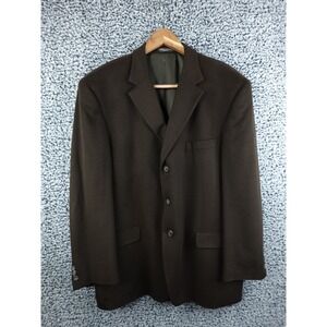 Maranzone Men's Gold 100% Italian Cashmere Sport Coat Blazer Jacket‎ Sz 44 L